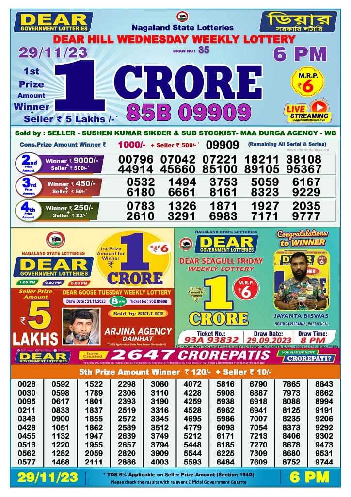 dear lottery old